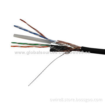 Competitive Factory Price Network Cable, Cat6 305m SFTP Double Shielded, 26 or 24AWG Conductor